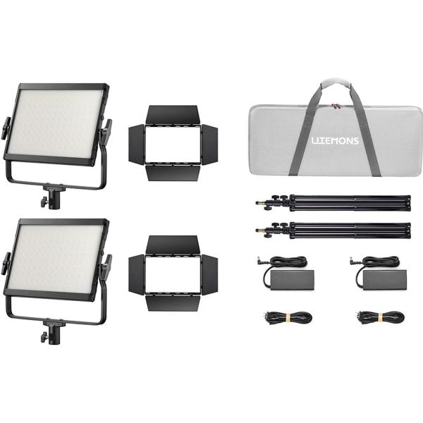 LP1200BI_K2_Black_Litemons_Bi_Colour_LED_Light_Panel_2_Light_Kit