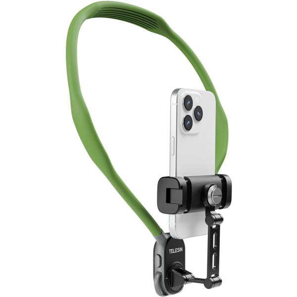 Smartphone_Neck_Mount_w__Metal_Clamp_Green