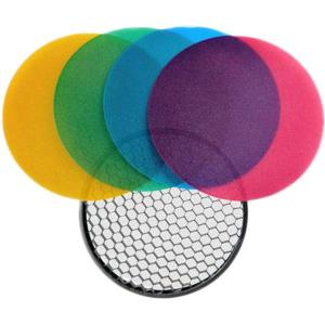 Witstro_Flash_Colour_Grid_Reflector_Kit_120mm