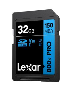 Lexar SDXC 800X Pro Blue Series 32GB UHS-1 V10 - Read 150...