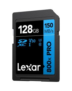 Lexar SDXC 800X Pro Blue Series 128GB UHS-1 V30 - Read 15...