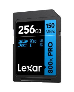 Lexar SDXC 800X Pro Blue Series 256GB UHS-1 V30 - Read 15...