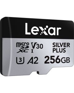 Lexar MicroSDXC Silver Plus UHS-1 256GB V30 R205/W100MB/s