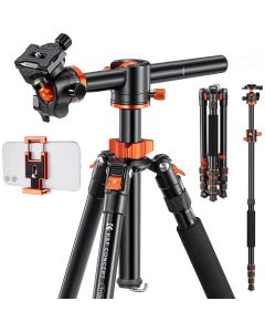 K&F Concept K&F Trident-T Tripod w/ Tiltable Arm Spikes T...